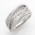 14KW 1.55CTW DIAMOND FANCY MULTI LAYER BAND - Norma's Jewelry