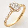 14KY 0.50CTW DIAMOND OVAL CLUSTER RING - SINGLE - Norma's Jewelry