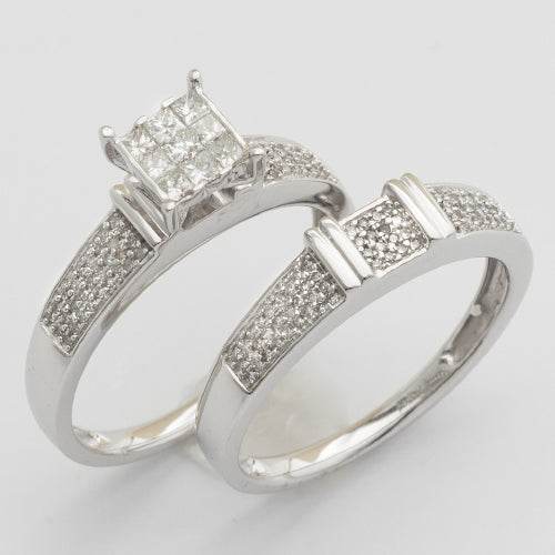 14KW 0.50CTW PC DIAMOND 9-STONE SQUARE HEAD - Norma's Jewelry