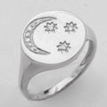 14KW 0.05CTW DIAMOND DESIGNER PINKY RING - Norma's Jewelry