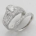 14KW 2.15CTW DIAMOND OVAL CENTER BRIDAL SET - Norma's Jewelry