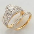 14KY 2.15CTW DIAMOND OVAL CENTER BRIDAL SET - Norma's Jewelry