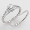 14KW 0.40CTW OVAL DIAMOND BRIDAL SET - Norma's Jewelry