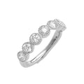 14KW 1.20CTW ROUND DIAMOND 7-STONE BAND - Norma's Jewelry