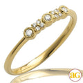 14KY 0.09CTW DIAMOND ALTERNATING DESIGN RING - Norma's Jewelry