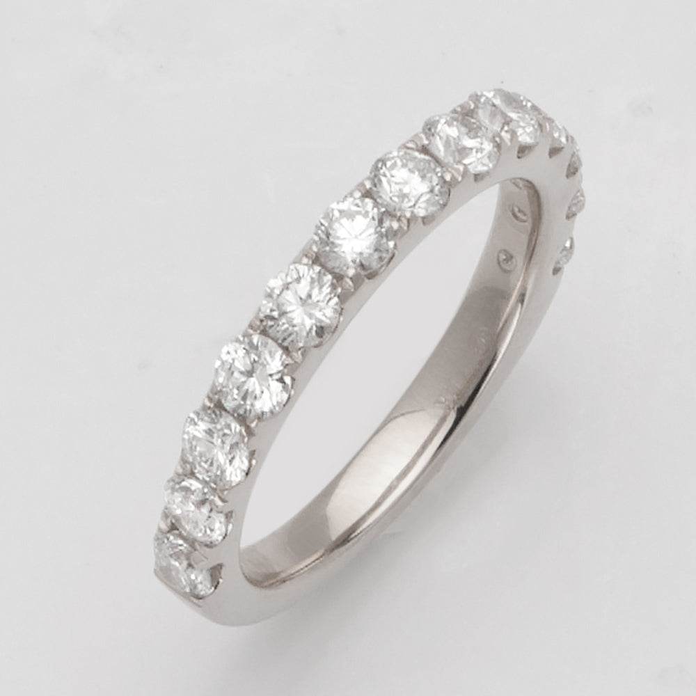 14KW 1.50CTW DIAMOND 13-STONE MACHINE SET BAND - Norma's Jewelry