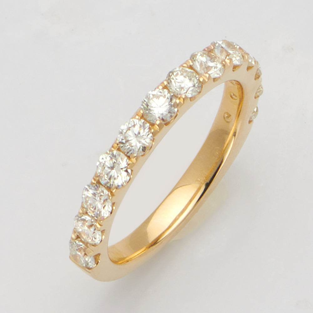 14KY 1.50CTW DIAMOND 13-STONE MACHINE SET BAND - Norma's Jewelry
