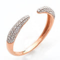 14KR 0.25CTW PAVE DIAMOND OPEN BAND - Norma's Jewelry