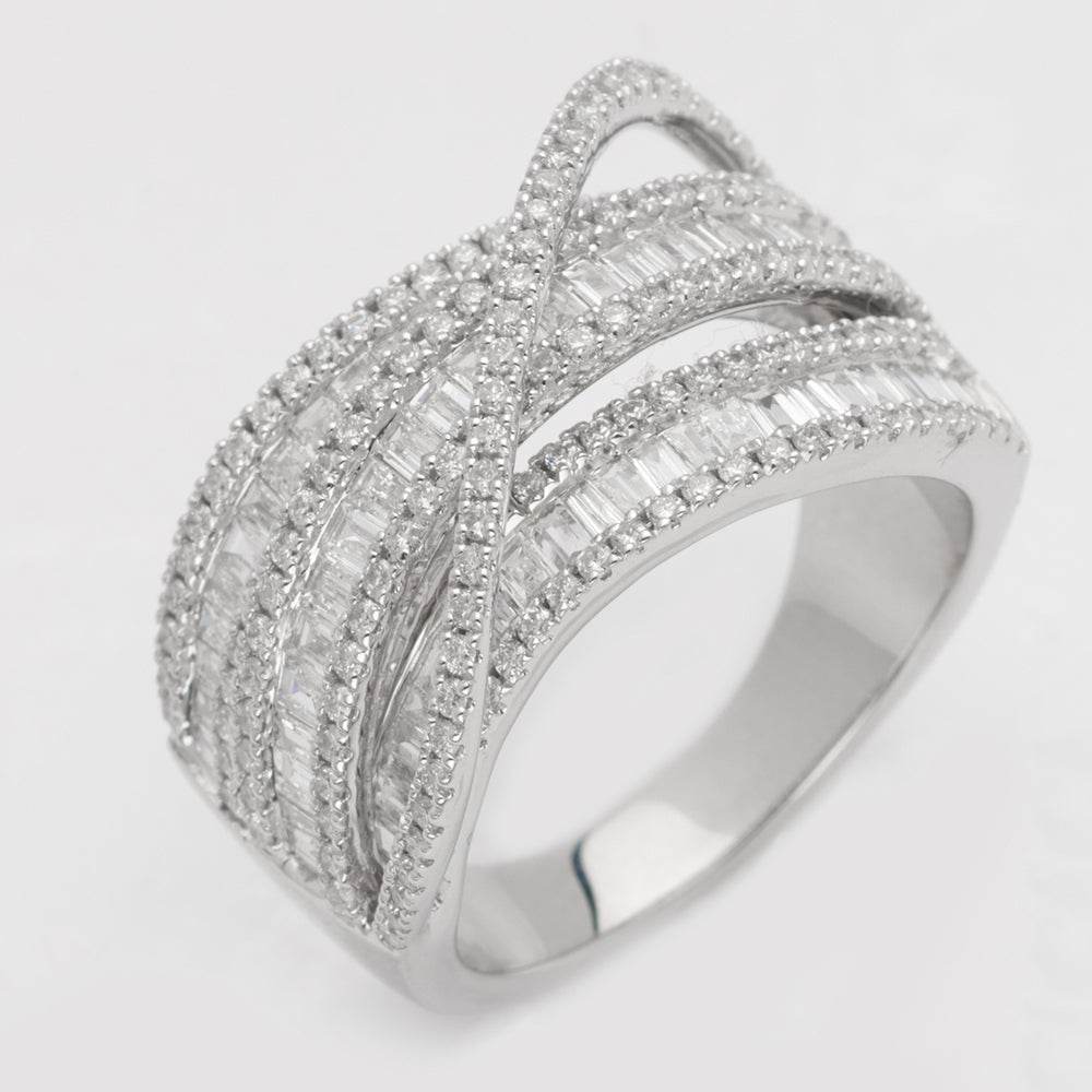14KW 1.85CTW DESIGNER BAGUETTE DIAMOND BAND - Norma's Jewelry