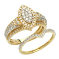 14KY 1.25CTW DIAMOND MARQUISE HEAD BRIDAL SET - Norma's Jewelry