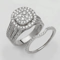 14KW 1.60CTW DIAMOND ROUND BRIDAL SET - Norma's Jewelry