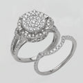 14KW 1.00CTW DIAMOND ROUND BRIDAL SET - Norma's Jewelry