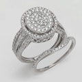 14KW 1.35CTW DIAMOND ROUND BRIDAL SET - Norma's Jewelry