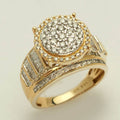 14KY 1.40CTW DIAMOND ROUND CLUSTER RING - Norma's Jewelry