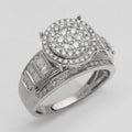 14KW 1.00CTW DIAMOND ROUND CLUSTER RING - Norma's Jewelry