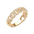 14KY 0.50CTW DIAMOND MIAMI CUBAN RING - Norma's Jewelry