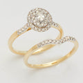 14KY 0.50CTW OVAL DIAMOND BRIDAL SET - DOUBLE OVAL - Norma's Jewelry