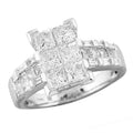 14KW 2.50CTW PRINCESS RING - Norma's Jewelry