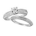 14KW 0.65CTW DIAMOND BRIDAL SET - Norma's Jewelry