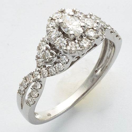 14KW 1.00CTW DIAMOND OVAL SHAPE BRIDAL - Norma's Jewelry