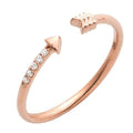 14KR 0.05CTW DIAMOND OPEN DESIGN ARROW RING - Norma's Jewelry