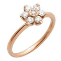 14KR 0.50CTW DIAMOND FLOWER SHAPED RING - Norma's Jewelry