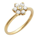 14KY 0.50CTW DIAMOND FLOWER SHAPED RING - Norma's Jewelry