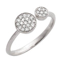 14KW 0.25CTW DIAMOND DESIGNER OPEN RING - Norma's Jewelry
