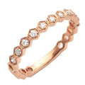 14KR 0.20CTW DIAMOND 9-STONE BEZEL SET BAND - Norma's Jewelry