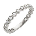 14KW 0.20CTW DIAMOND 9-STONE BEZEL SET BAND - Norma's Jewelry