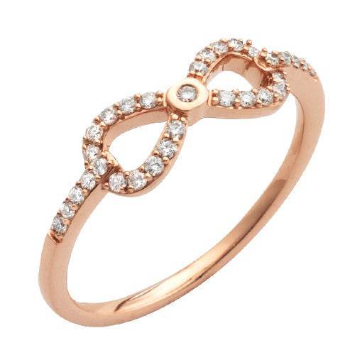 14KR 0.20CTW DIAMOND INFINITY SHAPE - Norma's Jewelry