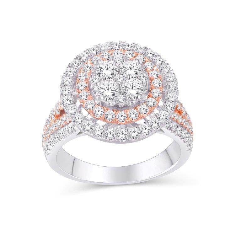 10 Karat Yellow Gold 2.05 Carat Diamonds Round Ladies Ring-0225767-YG - Norma's Jewelry