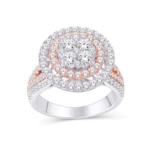 10 Karat Yellow Gold 2.05 Carat Diamonds Round Ladies Ring-0225767-YG - Norma's Jewelry