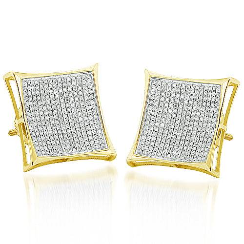 10KY 1.00CTW DIAMOND KITE SHAPE ER - Norma's Jewelry