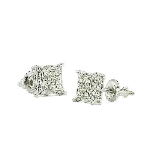 10KW 0.10CTW DIAMOND DICE EARRINGS - Norma's Jewelry