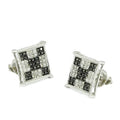 10KW 0.33CTW BKD+WD SQ. PRONG ER - Norma's Jewelry