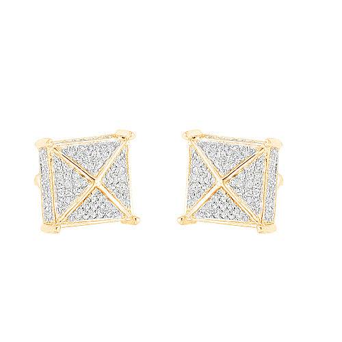 10KY 1.00CTW DIAMOND DICE EARRINGS - Norma's Jewelry