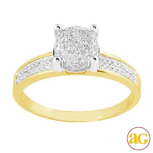 10KY 0.25CTW DIAMOND FANY RING - Norma's Jewelry