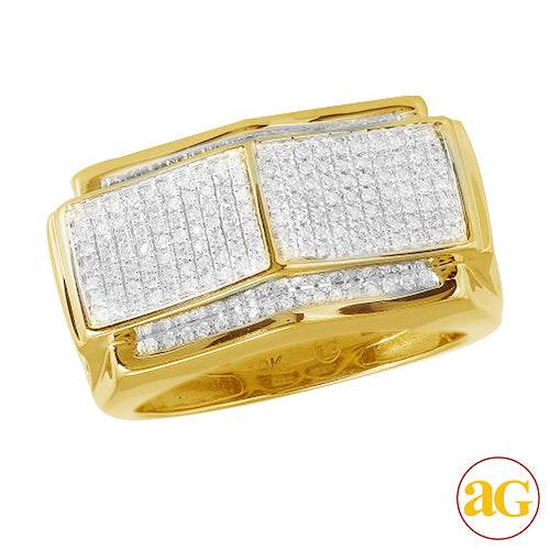 10KY 0.55CTW MICROPAVE DIAMOND MENS RING - Norma's Jewelry