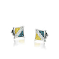 10KW 0.15CTW 3 COLOR KITE SHAPE ER - Norma's Jewelry