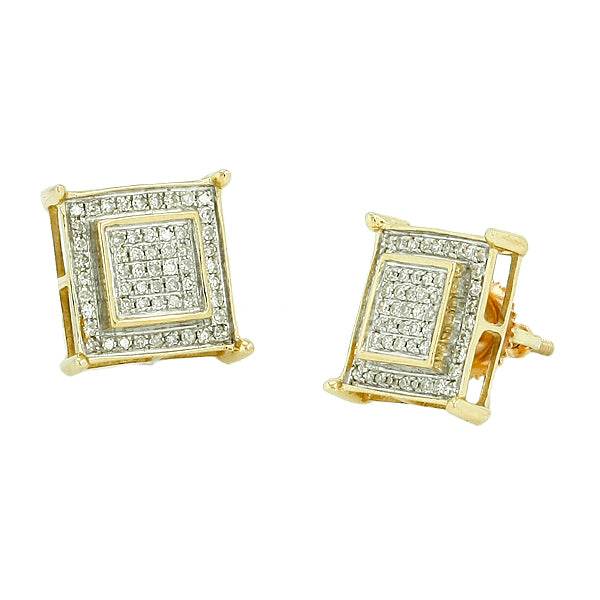 10KY 0.35CTW DIAMOND FANCY EARRINGS - Norma's Jewelry