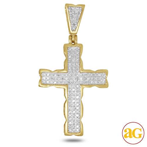 10KY 0.35CTW DIAMOND CROSS PENDANT - Norma's Jewelry