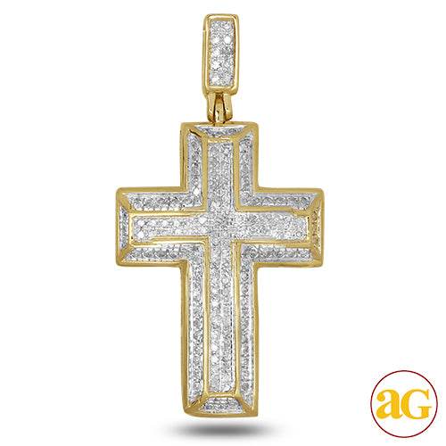 10KY 0.35CTW DIAMOND CROSS PENDANT - Norma's Jewelry