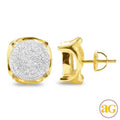 10KY 0.60CTW DIAMOND DISC EARRINGS - Norma's Jewelry