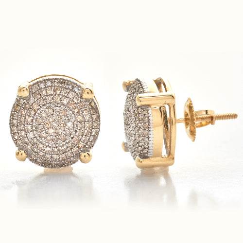 10KY 0.60CTW DIAMOND DISC EARRINGS - Norma's Jewelry