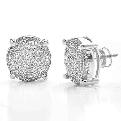 10KW 0.80CTW DIAMOND DISC EARRINGS - Norma's Jewelry