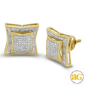10KY 0.50CTW DIAMOND DOME KITE EARRINGS - Norma's Jewelry