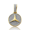 10KY 0.65CTW DIAMOND TRI-STAR AUTOMOBILE PENDANT - Norma's Jewelry