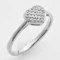 10KW 0.10CTW DIAMOND HEART RING - Norma's Jewelry