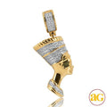 10KY 0.25CTW DIAMOND NEFERTITI PENDANT - Norma's Jewelry
